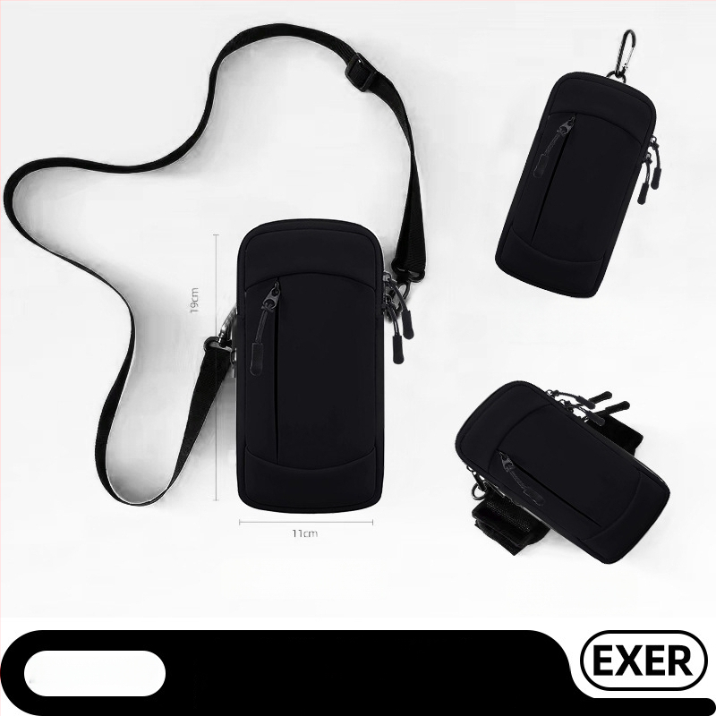 Geantă de braț pentru telefon la alergare - material PU, ultra-ușoară, respirabilă, impermeabilă, căptușită cu nylon