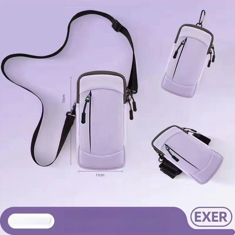 Geantă de braț pentru telefon la alergare - material PU, ultra-ușoară, respirabilă, impermeabilă, căptușită cu nylon