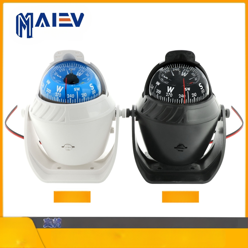 Maiev LC760 jūrinis kompasas su magnetinės deklinacijos reguliavimu, skirtas naudoti ant borto (automobilis/laivas)