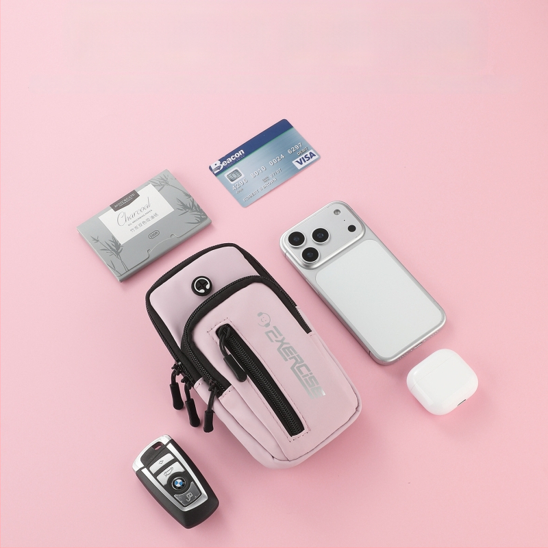 Geantă de braț pentru telefon Vanlain, pentru alergare și ciclism, material PU respirabil, căptușeală poliester-bumbac