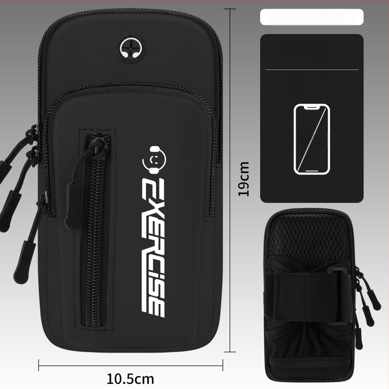 Geantă de braț pentru telefon Vanlain, pentru alergare și ciclism, material PU respirabil, căptușeală poliester-bumbac