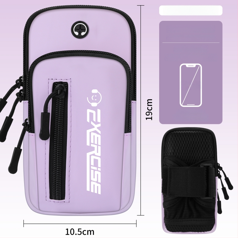 Geantă de braț pentru telefon Vanlain, pentru alergare și ciclism, material PU respirabil, căptușeală poliester-bumbac