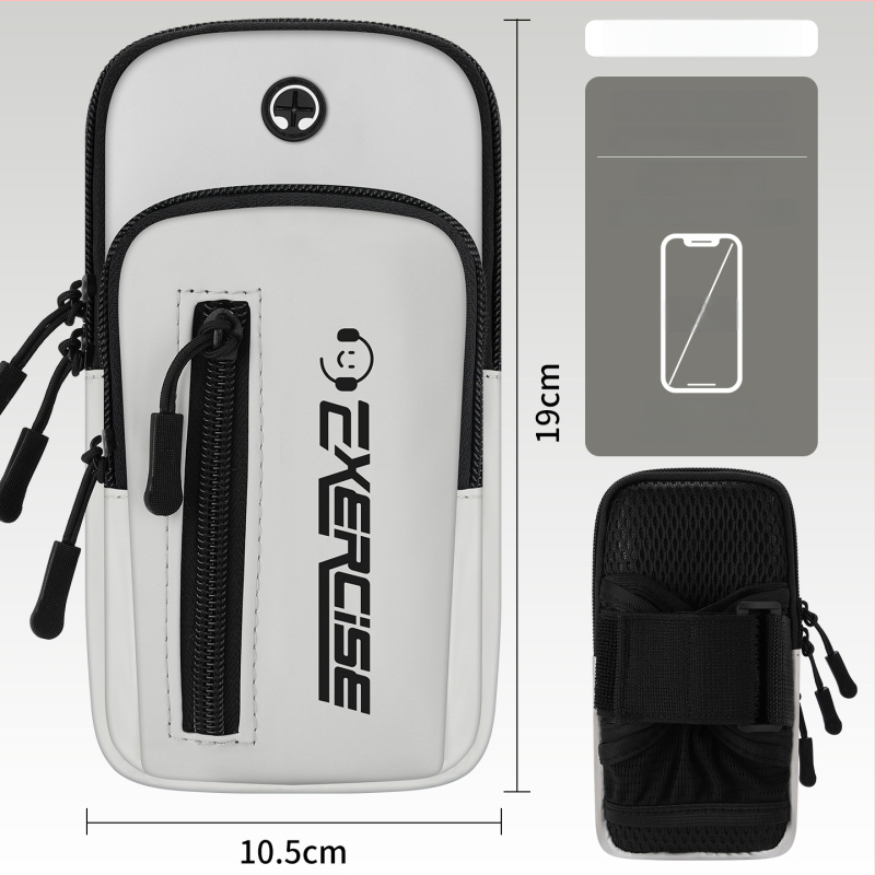 Geantă de braț pentru telefon Vanlain, pentru alergare și ciclism, material PU respirabil, căptușeală poliester-bumbac