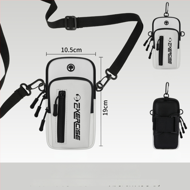 Geantă de braț pentru telefon Vanlain, pentru alergare și ciclism, material PU respirabil, căptușeală poliester-bumbac