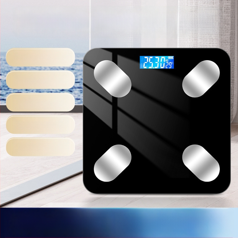 Cântar corporal Bluetooth cu aplicație, încărcare Type-C, cântar electronic pentru uz casnic