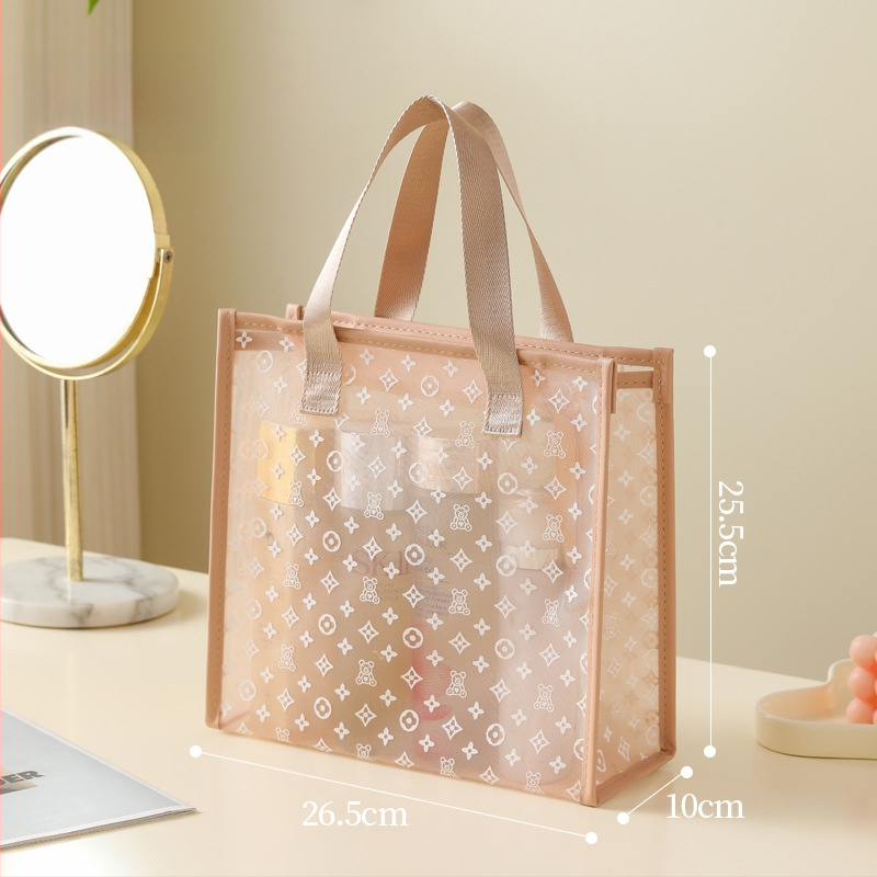 Козметична чанта - найлон, животински принт, закопчаване с цип, дишаща и антибактериална