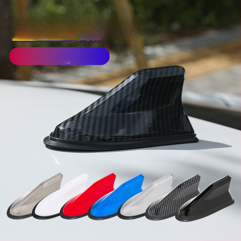 Antena auto în formă de aripă de rechin, corp ABS, MT1202, compatibilitate universală, antenă decorativă pentru semnal FM/AM