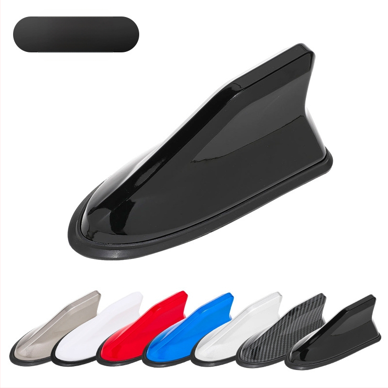 Antena auto în formă de aripă de rechin, corp ABS, MT1202, compatibilitate universală, antenă decorativă pentru semnal FM/AM