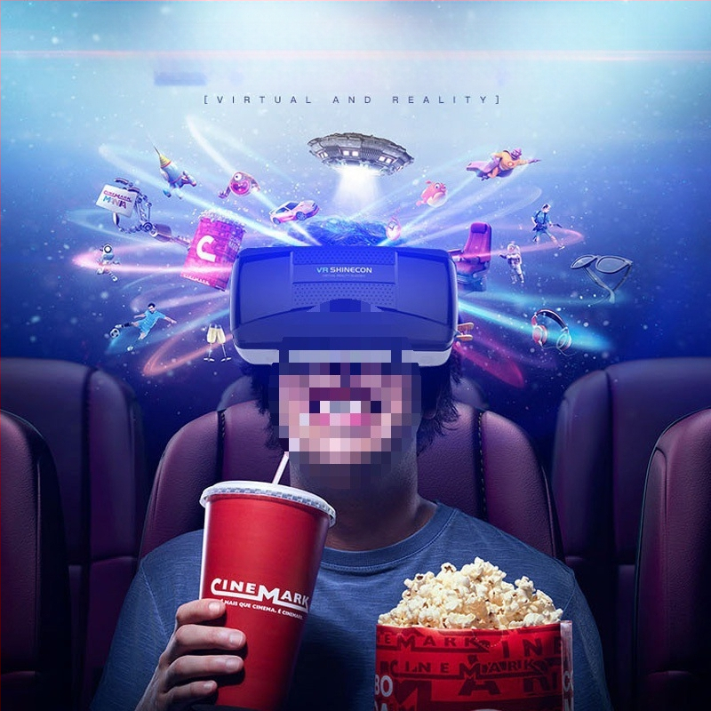 Ochelari VR all-in-one cu compatibilitate pentru telefonul mobil, pentru cinema 3D și jocuri