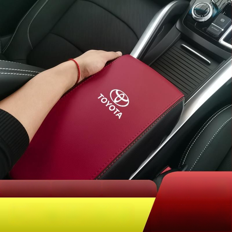 Ādas centrālā rokas balsta kastes pārsegs Toyota Corolla, pielāgojams