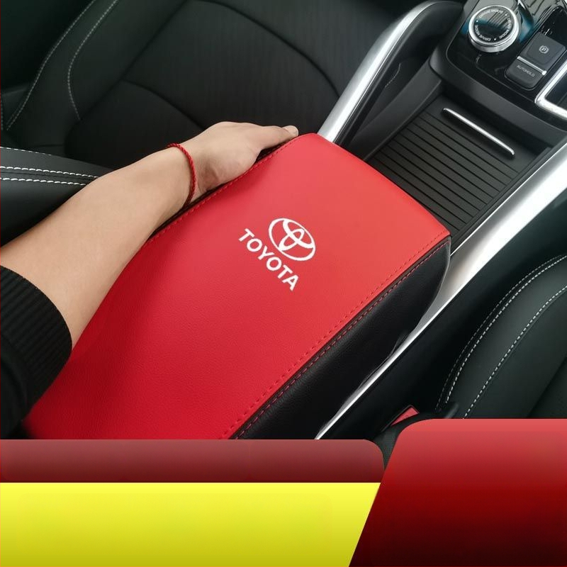 Ādas centrālā rokas balsta kastes pārsegs Toyota Corolla, pielāgojams