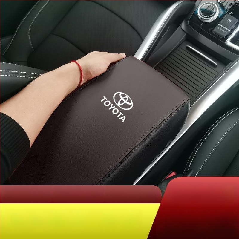 Ādas centrālā rokas balsta kastes pārsegs Toyota Corolla, pielāgojams