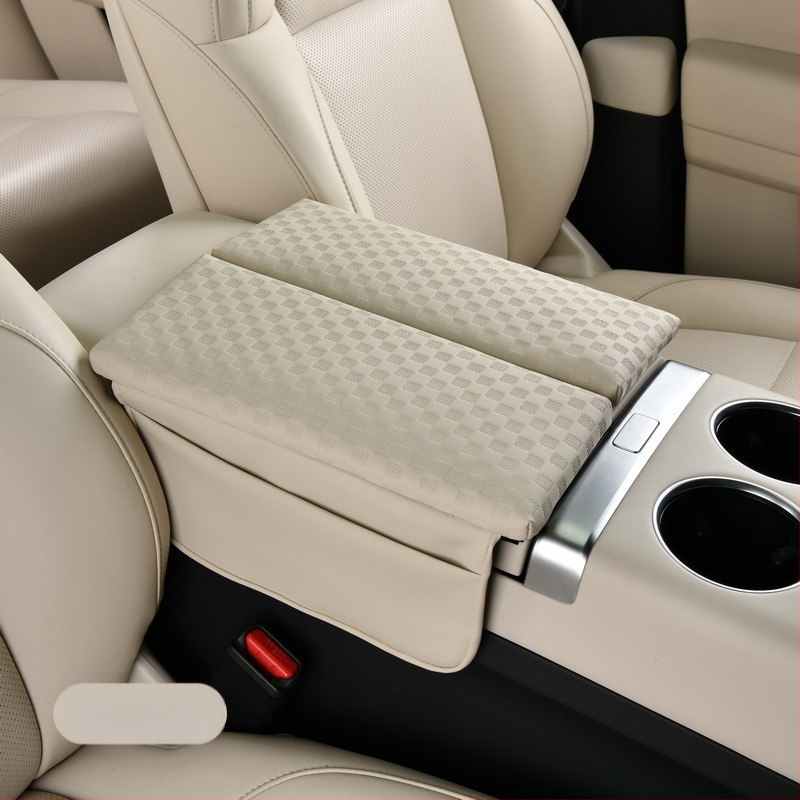 Automobiļa rokasbalsta kaste ar dubultu atvēršanu un ādas pārklājumu uzglabāšanai (Materiāls: Āda; Piemērojami modeļi: Universāli; Zīmols: Special; Privāta zīmola autorizācija: Jā)