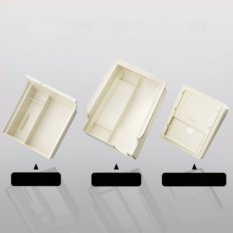 Plastiska centrālās konsoles uzglabāšanas vāciņš Tesla Model Y un Model 3; rokas balsta uzglabāšanas kastīte; privāta uzglabāšana