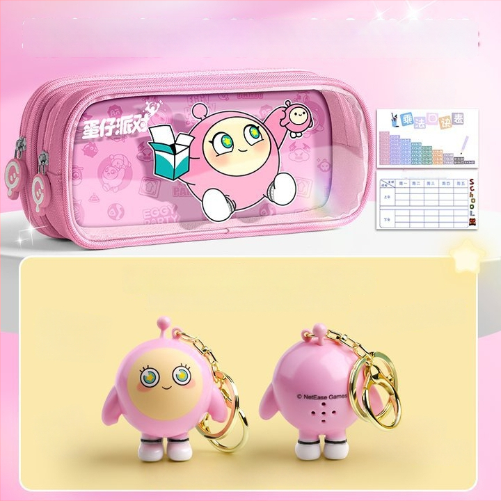 Caurskatāma zīmju soma Eggman party — audums, mīļš stils, Wheat and zīmols, IP apstiprināts (māksla un kultūras radīšana)