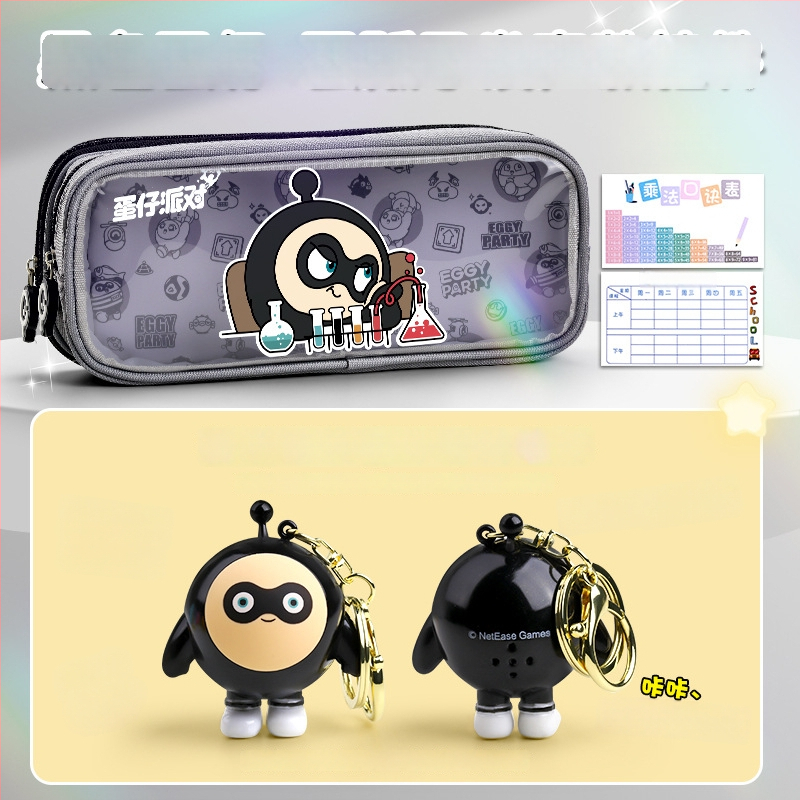 Caurskatāma zīmju soma Eggman party — audums, mīļš stils, Wheat and zīmols, IP apstiprināts (māksla un kultūras radīšana)