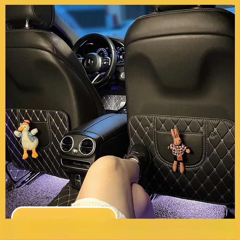 Protector pentru spatele banchetei auto pentru copii, suprafață PU, umplere: Altă, brand GRENGR, universal pentru toate anotimpurile, cod G1029