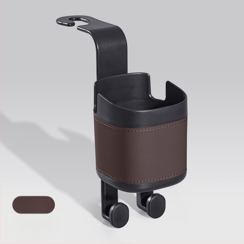 Organizētājs aizmugurējā sēdekļa ar pudeles turētāju, tālruņa turētāju un uzkaramo uzglabāšanas somu — Materiāls: ABS+Āda; Lietošana: aizmugure sēdekļa; Funkcija: daudzfunkcionālais uzglabāšana; Uzglabāšanas tips: pakarināma soma; Logo apdruka: iespējama