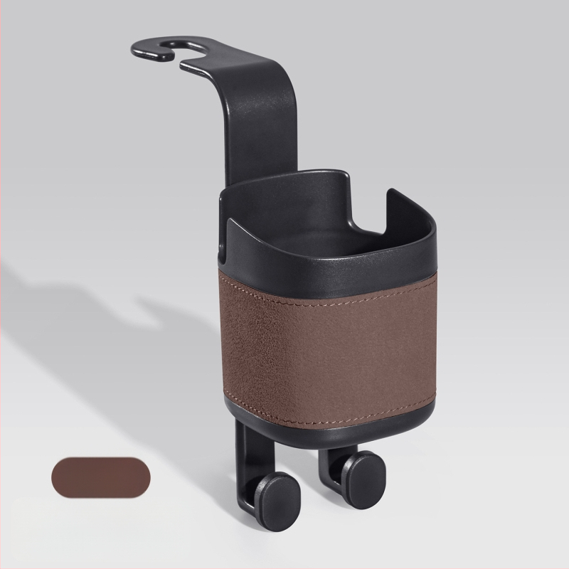 Organizētājs aizmugurējā sēdekļa ar pudeles turētāju, tālruņa turētāju un uzkaramo uzglabāšanas somu — Materiāls: ABS+Āda; Lietošana: aizmugure sēdekļa; Funkcija: daudzfunkcionālais uzglabāšana; Uzglabāšanas tips: pakarināma soma; Logo apdruka: iespējama