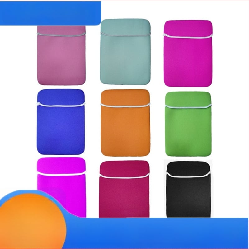 Husă neopren multicoloră pentru laptop, cu căptuială interioară, pentru notebookuri de 13, 14 și 15 inch