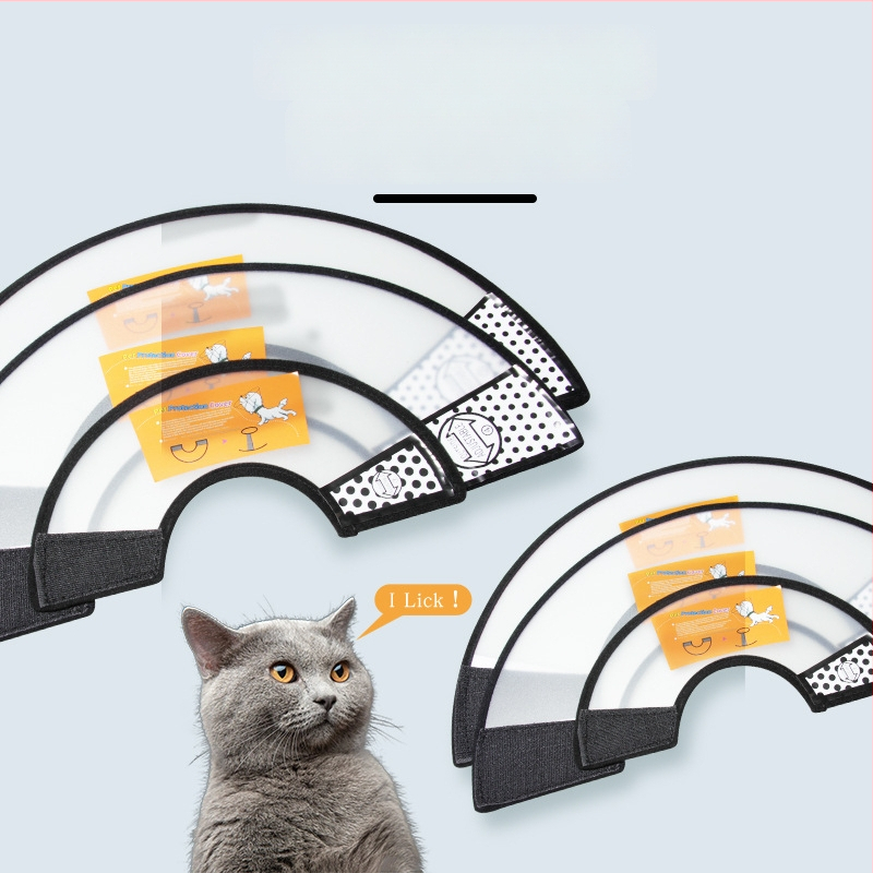 Guler Elizabethan pentru pisici și câini, protecție postoperatorie, cap de protecție împotriva zgârieturilor și mușcăturilor, Material PP/PE; Categoria Elizabeth Circle; Ambalare 100 buc.; Etichetă privată licențiată; Brand: Very good brand