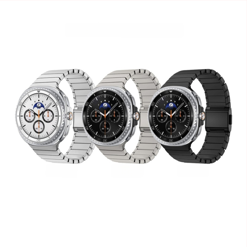 Narukvica za sat od titan čelične legure s magnetnim kopčom, kompatibilna s Apple Watch i Samsung Ultra.