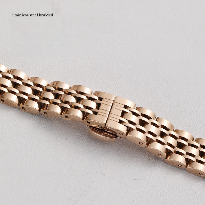 Apple Watch неръждаема стомана каишка с пеперудна катарама, седемзвено звено, тънък модел