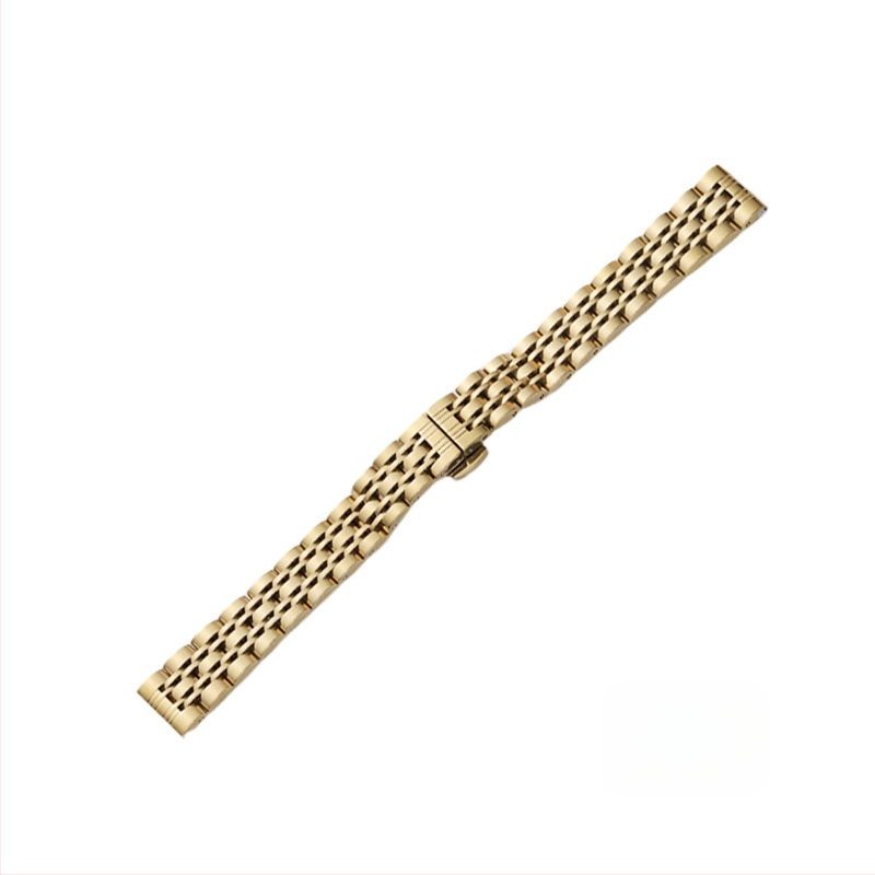 Apple Watch неръждаема стомана каишка с пеперудна катарама, седемзвено звено, тънък модел