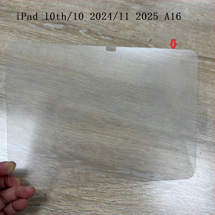 iPad 10. paaudzes/11. paaudzes stikla ekrāna aizsargs — 0,33 mm Asahi stikls; priekšējā ekrāna aizsardzība; pret zilā gaisma; putekļu izturīgs; pret pirkstu nospiedumiem