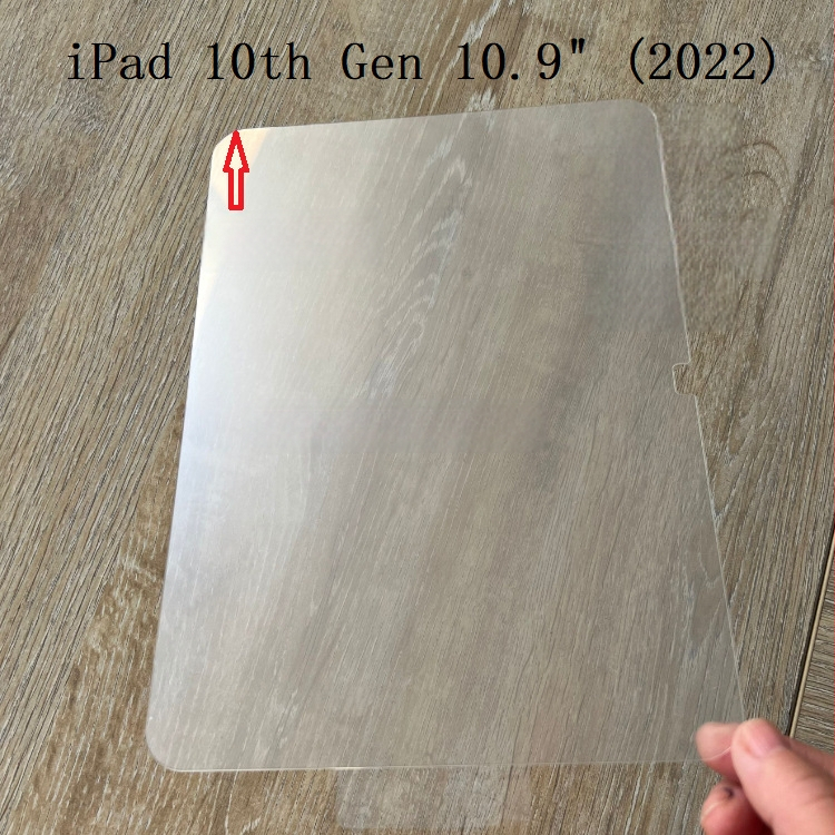 iPad 10. paaudzes/11. paaudzes stikla ekrāna aizsargs — 0,33 mm Asahi stikls; priekšējā ekrāna aizsardzība; pret zilā gaisma; putekļu izturīgs; pret pirkstu nospiedumiem