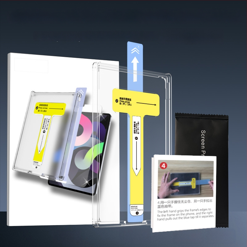 iPad 10. paaudzes/11. paaudzes stikla ekrāna aizsargs — 0,33 mm Asahi stikls; priekšējā ekrāna aizsardzība; pret zilā gaisma; putekļu izturīgs; pret pirkstu nospiedumiem