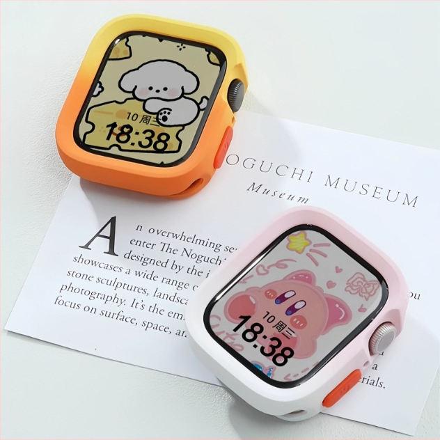 Защитен калъф за Apple Watch - градиентен TPU корпус, матово покритие, двуцветен дизайн, ударозащита