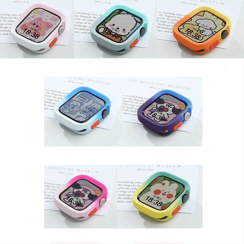 Защитен калъф за Apple Watch - градиентен TPU корпус, матово покритие, двуцветен дизайн, ударозащита