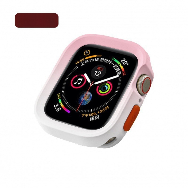 Защитен калъф за Apple Watch - градиентен TPU корпус, матово покритие, двуцветен дизайн, ударозащита