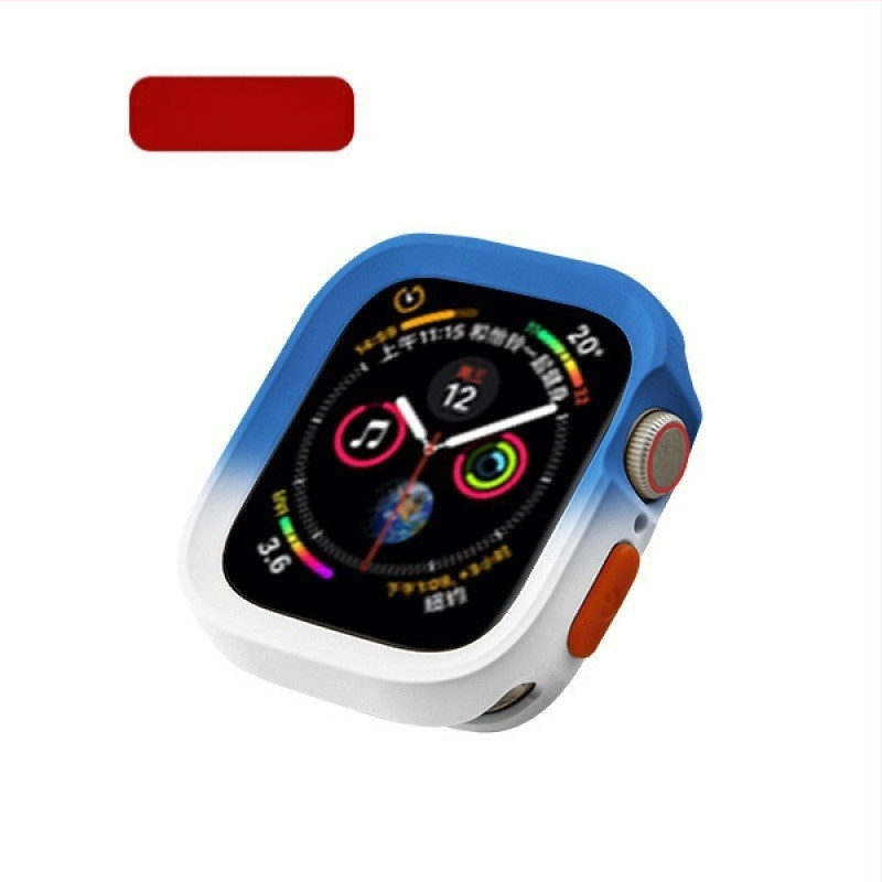 Защитен калъф за Apple Watch - градиентен TPU корпус, матово покритие, двуцветен дизайн, ударозащита