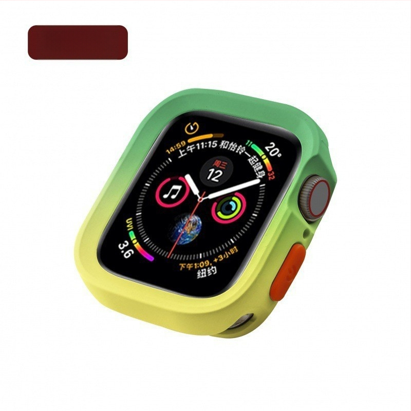Защитен калъф за Apple Watch - градиентен TPU корпус, матово покритие, двуцветен дизайн, ударозащита