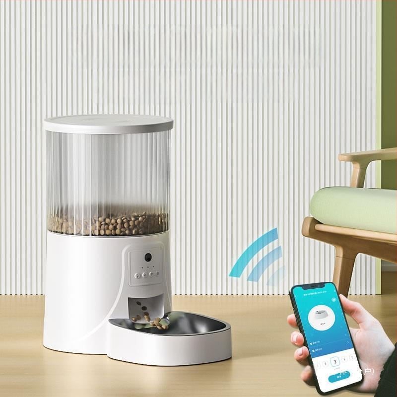 Автоматичен подавач за котки и кучета, разглобяем дизайн, таймерно дозирано хранене, без приложение
