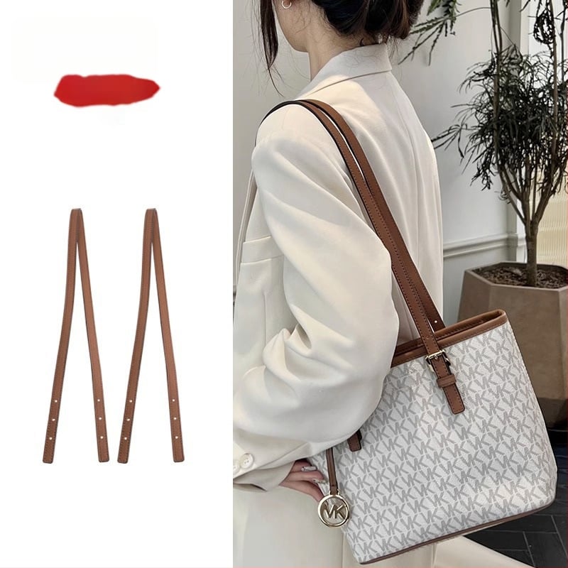 Luobashi curea de umăr din piele naturală pentru MK Tote Bag - curea de înlocuire/extensie, rezistentă la uzură și reduce încărcătura, Vara 2023