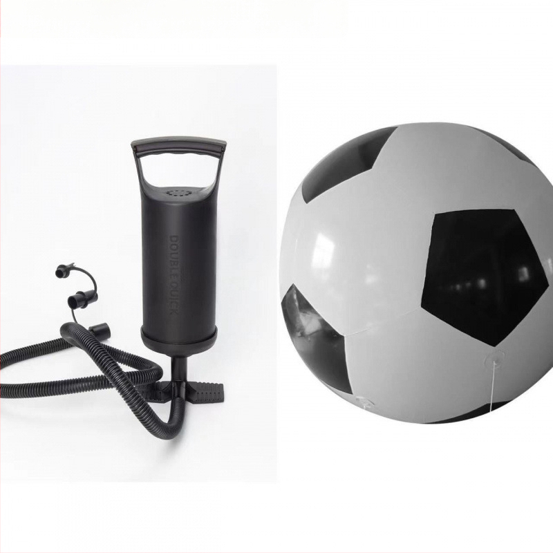 Piepūšama futbola bumba no PVC, šūta ar mašīnas šuvumiem, bez logotipa, vispārējai lietošanai