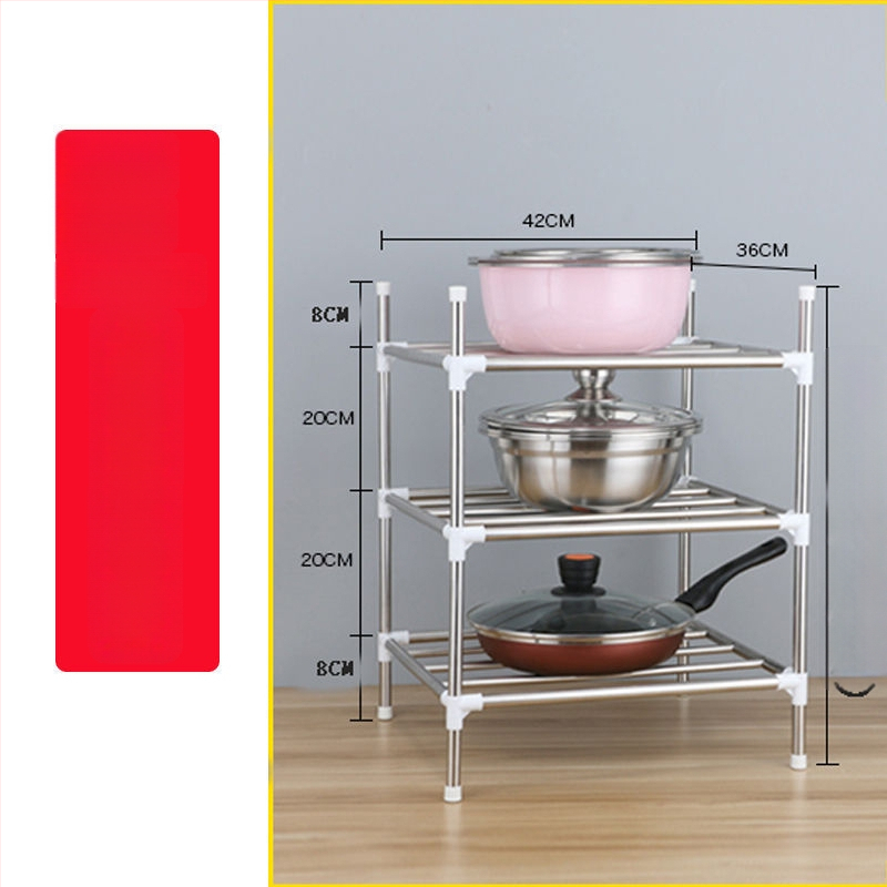 Raft de baie din oțel inoxidabil, pe podea, cu mai multe niveluri de depozitare, reglabil