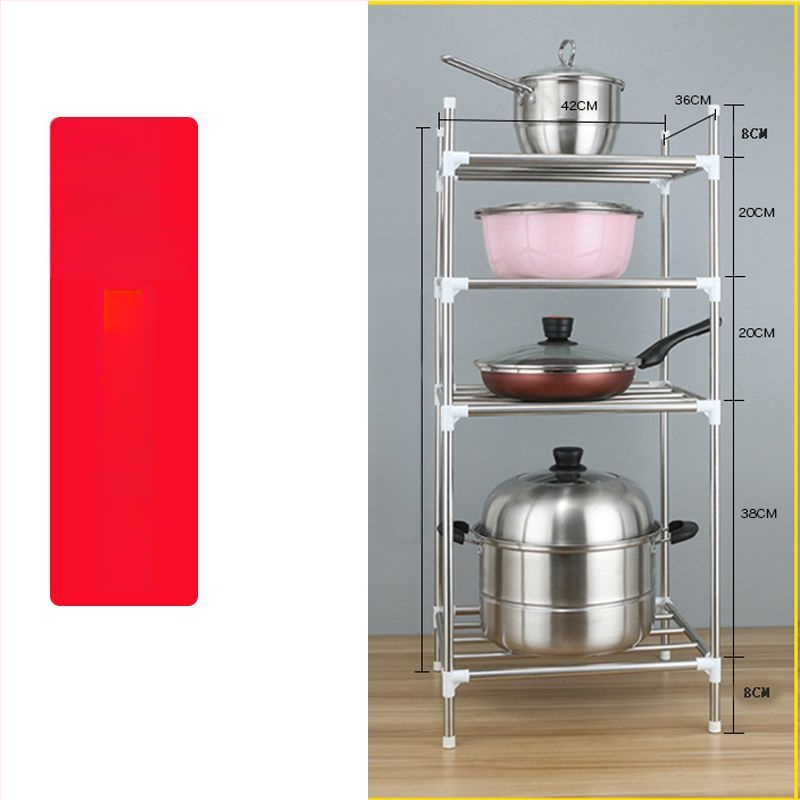 Raft de baie din oțel inoxidabil, pe podea, cu mai multe niveluri de depozitare, reglabil