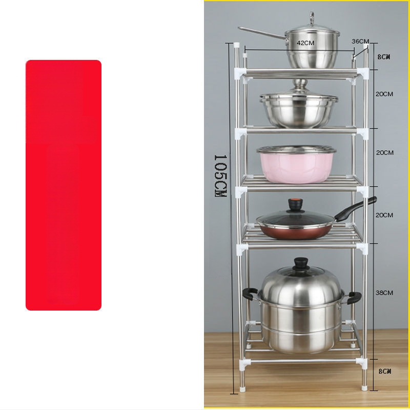 Raft de baie din oțel inoxidabil, pe podea, cu mai multe niveluri de depozitare, reglabil