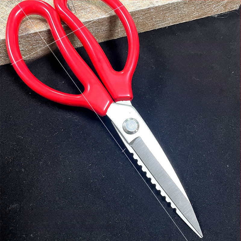 Foarfece de bucătărie cu acoperire din cauciuc, oțel inoxidabil, rezistente, multifuncționale, tăierea oaselor pentru pui și pește