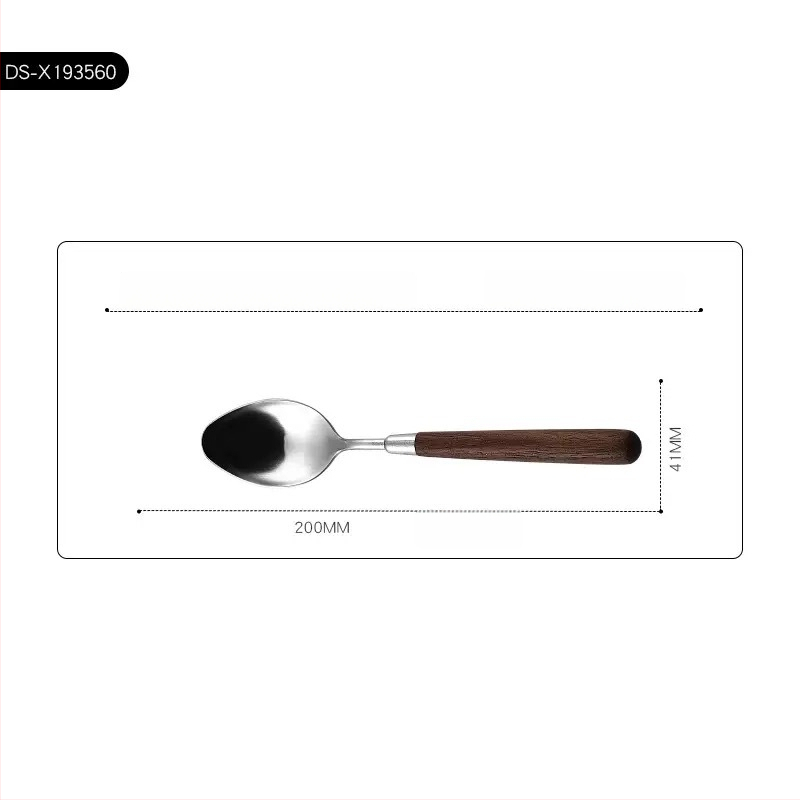 Kés, villa, kanál készlet 304 rozsdamentes acélból, tükrös felület, kézzel készített, retro fényű stílus