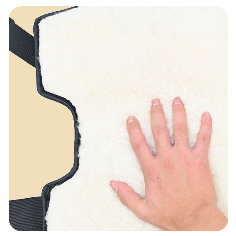 Дълги надколенни протектори за колоездене и мотоциклети, кожа и вълна, ветроустойчиви и студоустойчиви