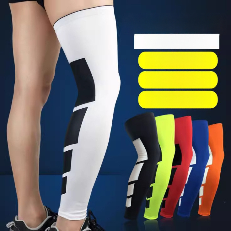 Защитни ленти за долната част на крака за баскетбол и футбол — удължени, слънцезащита, еластични с Лайкра и бързо изсъхване
