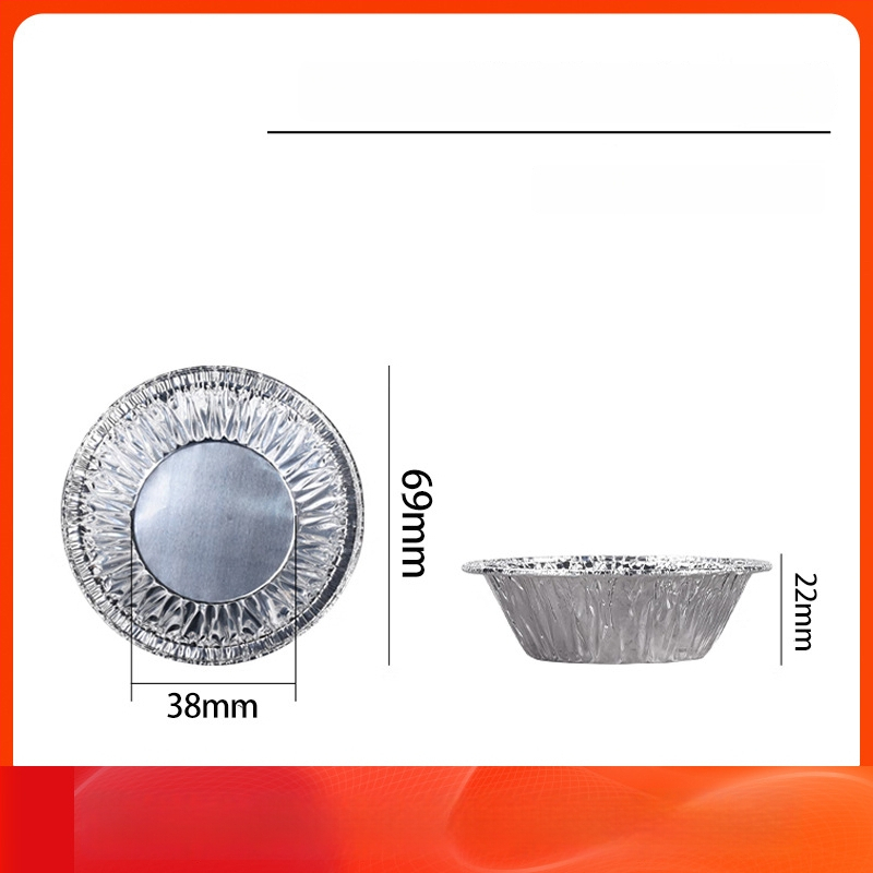 Ühekordsed alumiiniumist munatarta tassid ja küpsetustoodete vormid | Mahutavus 10-100 ml | Kõrge temperatuuritaluvus