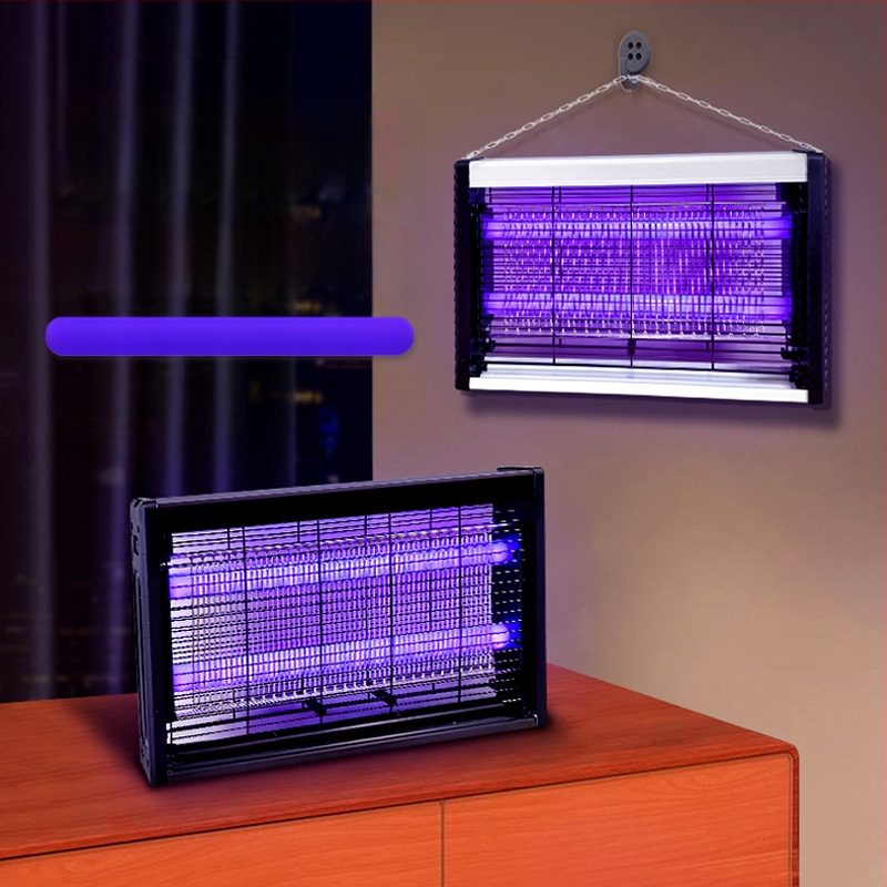 Električna lampa za uništavanje komaraca s ljubičastom svjetlošću za restorane i hotele, visokim naponom, sigurna i tiha, za unutarnje komercijalne prostore.