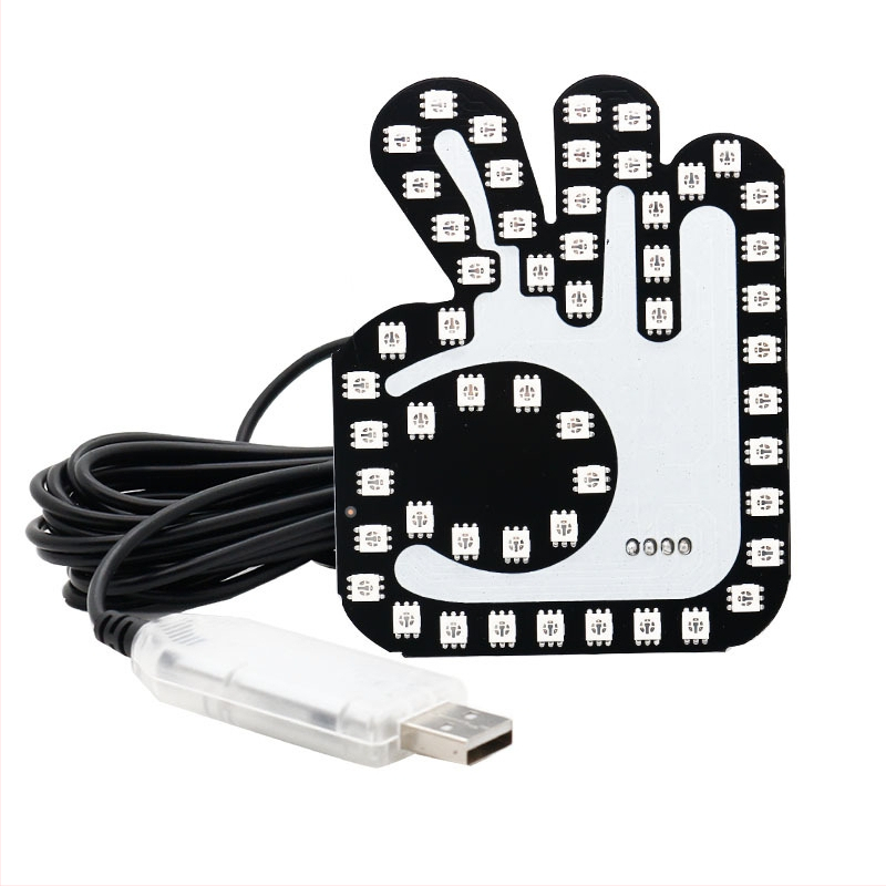 Автомобилен жестов светлинен индикатор RGB, 12V, 0.18A, 2W, 500 lm