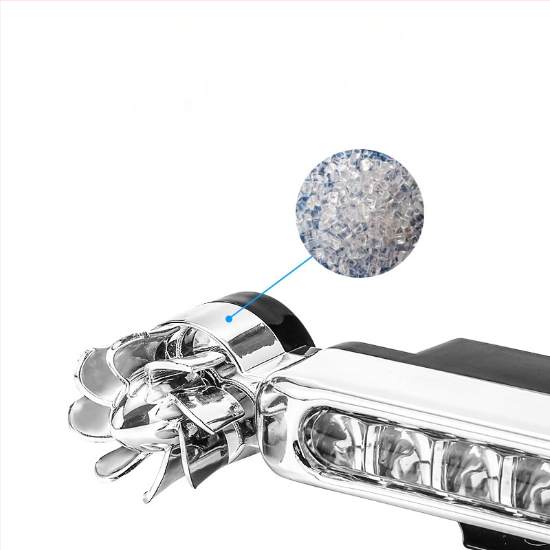 Curdy Вятърно дневно осветление — LED дневни светлини за автомобили, захранвани от вятър, без кабели, лампа със средна решетка